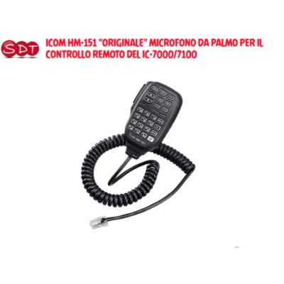 ICOM HM-151 "ORIGINALE" MICROFONO PER IL CONTROLLO REMOTO DEL IC-7000/7100 - Immagine 1 di 3