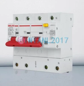 1Pcs DELIXI high current leakage circuit breaker DZ47LE-125 3P+N 80 100 125A - Picture 1 of 6