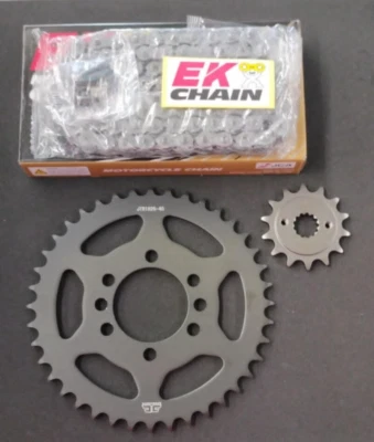 Kawasaki KFX400 2003-2006 STOCK GEARING JT SPROCKET SET AND EK SRO O-RING CHAIN - Image 1 of 3