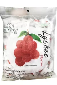 Chewy Milk Fruit Candy 100 pc. My Chewy Brand Thai Dessert Lychee Flavor - Picture 1 of 1
