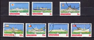 Grenade 1976 navires et leurs pavillons série de 7 timbres /TE1395 - Picture 1 of 1
