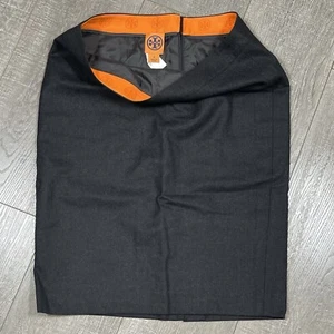 TORY BURCH Wool Skirt Pencil size 8 Grey New without tags - Picture 1 of 7