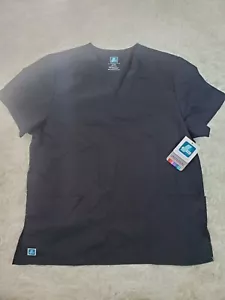 Adar Scrubs Top Adult Extra Large Universal Fit Black Unisex XL 701 Nurse - Picture 1 of 9