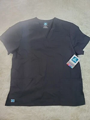 Adar Scrubs Top Adult Extra Large  Universal Fit Black Unisex XL 701 Nurse  - Image 1 of 4