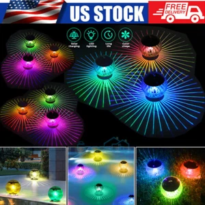 Solar Swimming Pool Floating Pond Light Color Changing Spa Garden LED Decor Lamp - Picture 1 of 27