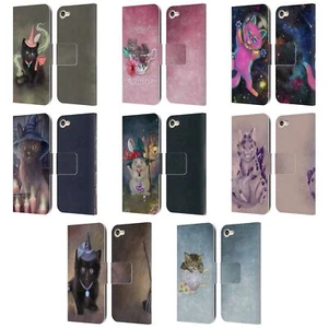 OFFICIAL ASH EVANS GRAPHICS LEATHER BOOK CASE FOR APPLE iPOD TOUCH MP3 - Picture 1 of 14
