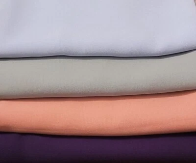 bubble crepe light weight fabric purple, dusty pink, mint, and baby blue - Image 1 of 4