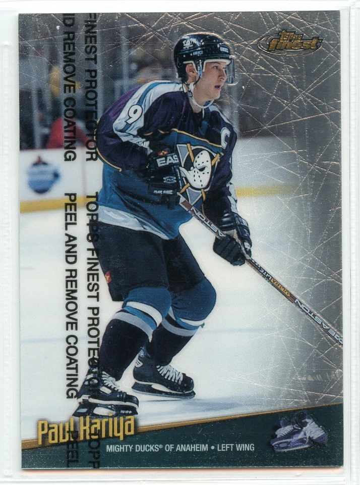 1998-99 Topps Finest Hockey - #100 - Paul Kariya - Mighty Ducks Of Anaheim - Image 1 of 1