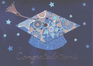 PAPYRUS GRADUATION CARD NIP MSRP $5.95 MORTARBOARD CARD (M4) - Picture 1 of 3