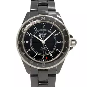 CHANEL J12 GMT 41mm H2012 Mens Watch Date Black Ceramic Automatic 90266086 - Picture 1 of 7