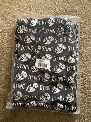 Zubaz Sting mask comfy pants men’s Small new WWE WCW AEW Pajama Wrestling Legend Cover