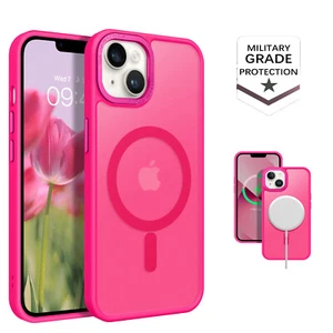 For Apple iPhone 13/14 6.1" Case MagSafe Magnetic Shockproof Heavy Duty Cover - Picture 1 of 7