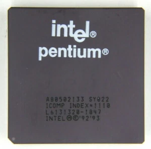 Intel Pentium 133MHz CPU Socket 5 & 7 A80502133 SY022 - Picture 1 of 1