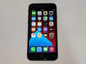 Apple iPhone SE 2nd Generation A2275 128GB Black Verizon Wireless Smartphone - Picture 1 of 2