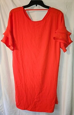 Vestido Maurices Talla Mediana Manga Corta, Naranja Flutter Foto 1 de 4