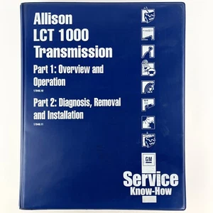 GM Allision LCT 1000 Transmission Service Repair Training Course Manual VHS Set - Picture 1 of 11