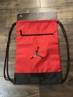 Nike Jordan Jumpan Boys Drawstring Sack Bag Gym Red Black 9A0746-R78 New