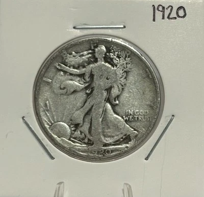 1920 Walking Liberty Half Dollar, 90% Silver, Low Mintage! 🔥 - Image 1 of 2