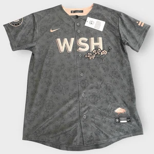 Nike Youth Cherry Blossom Washington Nationals City Connect Jersey size L New - Picture 1 of 12