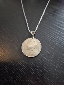 Halskette Münze DDR 20 Mark 1972 Friedrich Schiller 60cm - Bild 1 von 3