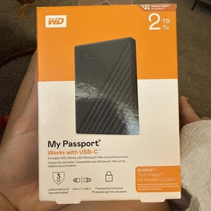 Western Digital My Passport 2TB External, 2.5 inch (WDBYVG0020BBKWESN) - Afbeelding 1 van 4