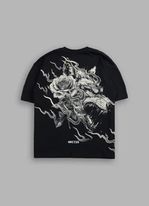 Darc Sport x Civil Regime WOLVES AMONG ROSES "SIDE BY SIDE" OVERSIZED TEE Gr. L - Bild 1 von 5
