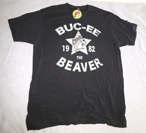 Buc-ee's Graphic SS Tee B&W "The Beaver" - Size NWT - Picture 1 of 5