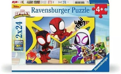 Rompecabezas Ravensburger 2x24 piezas - Marvel Spidey y sus increíbles amigos Foto 1 de 4