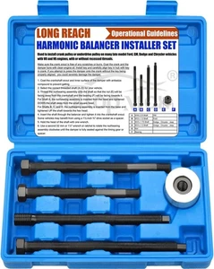 Harmonic Balancer Installer Tool Set Long Reach Crankshaft Pulley Removal...  - Picture 1 of 6