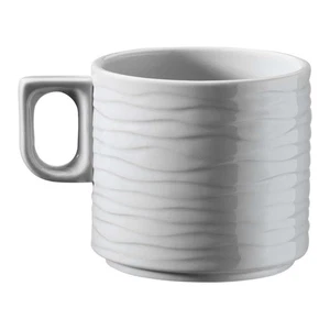 6er Set The Sea Wave Tassen Weiß 18 cl Porzellan Kütahya Porselen | Hotel Te - Bild 1 von 3