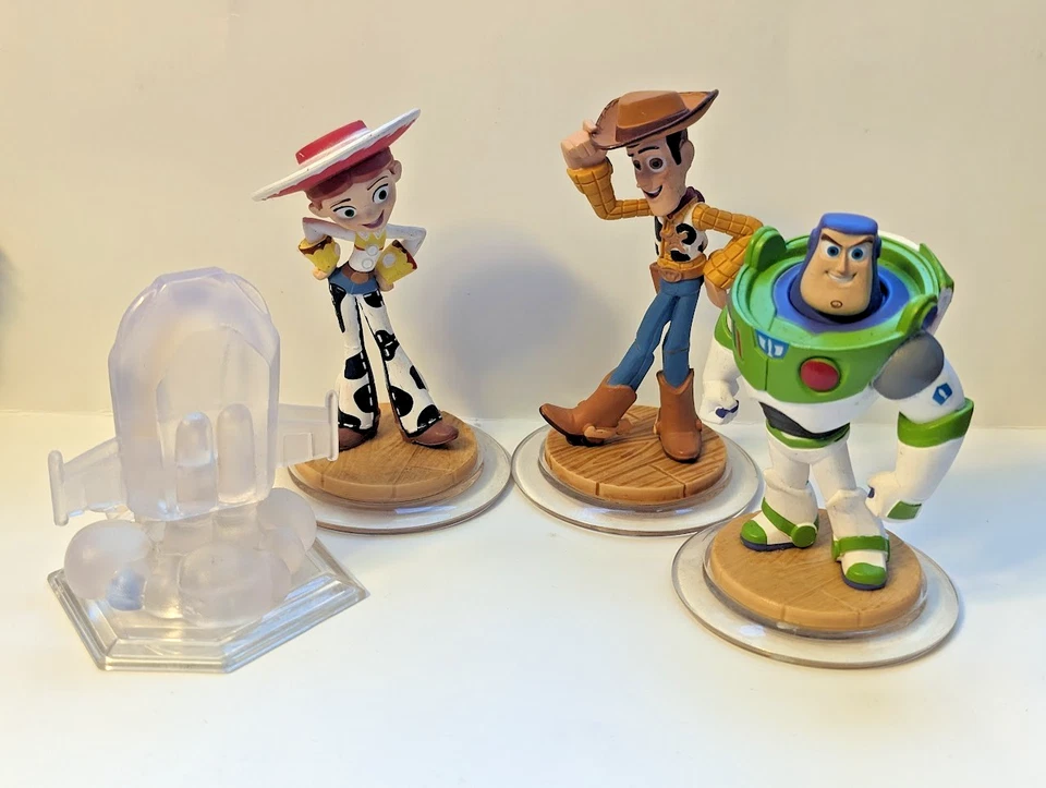 Lote de juegos Disney Infinity Toy Story in Space - Figuras Buzz Woody Jessie Foto 1 de 1