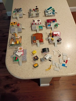 Lot of 10 Galoob Micro Machines Travel City Sets 80s LOOK AT PHOTOS CLOSELY!!!!! - Image 1 of 4