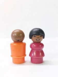 Faded Fisher Price Little People Sesame Street Gordon & Susan Figures - Picture 1 of 3