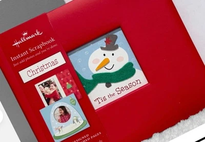 Álbum de fotos de Navidad HALLMARK "Tis The Season" álbum de recortes instantáneo de 20 páginas - NUEVO Foto 1 de 4