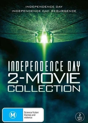 Independence Day & Resurgence 2 Movie Boxset DVD Region 4 Brand New Sealed - Image 1 of 2