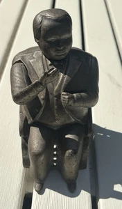 CAST IRON TAMMANY MECHANICAL BANK - Picture 1 of 5