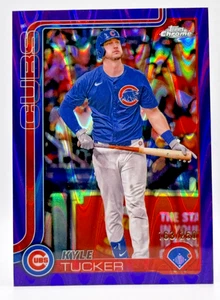 2025 Topps Chrome Kyle Tucker /250 Purple Ray Wave Refractor Chicago Cubs - Bild 1 von 2