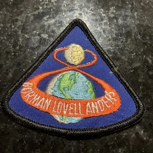 Parche Bordado Triángulo De Colección NASA Apolo 8 Misión Lunar Gorman Lovell Anders - Imagen 1 de 2