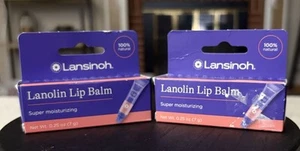 2 Lansinoh Lanolin Lip Balm, Super Moisturizing Lip Care, 0.25 Ounces Each - Picture 1 of 3