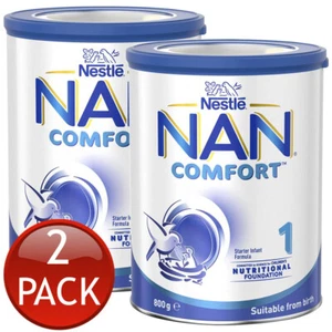 2 x Nestle Nan Comfort Stage 1 Starter Infant Formula 800g Milk Drink Powder - Picture 1 of 12