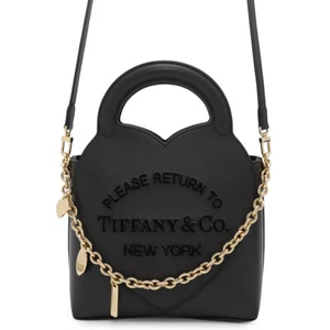 TIFFANY&Co. Return to TIFFANY&Co. Bag Charm Tote Bag Size Mini Calf Leather ... - Picture 1 of 19