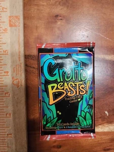 1 Pack of Sealed Grotto Beasts! Trading Card Game Tcg Booster Pack 10 Cards - Picture 1 of 2