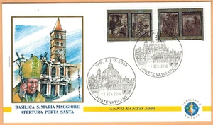 2000-Vatican-Année Sainte-Pape Jean.Paul II-Porte St.Pierre-Basilique-Yv.1161/64 - Imagen 1 de 3