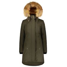 Moose Knuckles Gold-Adorned Stirling Parka with Blue Fox Women's Fur Authentic
