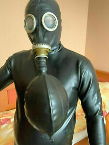 GASMASKE ATEMBEUTEL 1 - 3L FUER LATEX MASKE Breathing bag for Gas mask