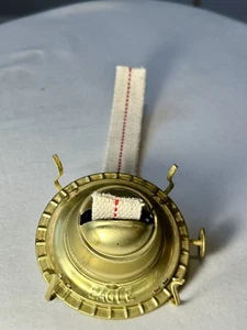NEW #2 P&A EAGLE BRASS PLATED LAMP OIL BURNER~3” CHIMNEY FITTER~NEW 7/8” WICK - Picture 1 of 9