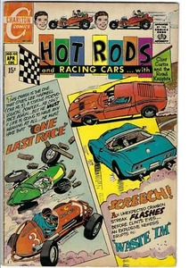 1970 Hot Rods and Racing Cars #101. Corvette cover. Vintage hot rod comic book - Imagen 1 de 1