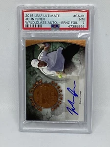 2015 Leaf Ultimate World Class Bronze Auto John Isner PSA 7 - Bild 1 von 2