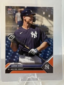 2023 TOPPS NOW MLB AARON JUDGE RTOD OD-21 5/5 ORANGE PARALLEL NY YANKEES - Bild 1 von 3