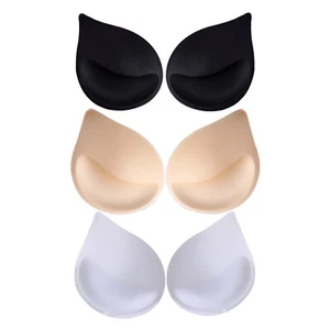 2 Pieces Bra Insert Pads Shaper Pad Removable Breathable for Bikini Sports - Picture 1 of 10